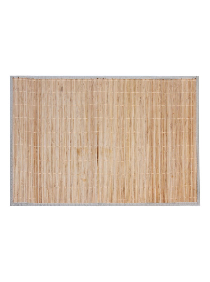 Tapis de cuisine en bambou à fines lamelles Beige clair - Kiabi