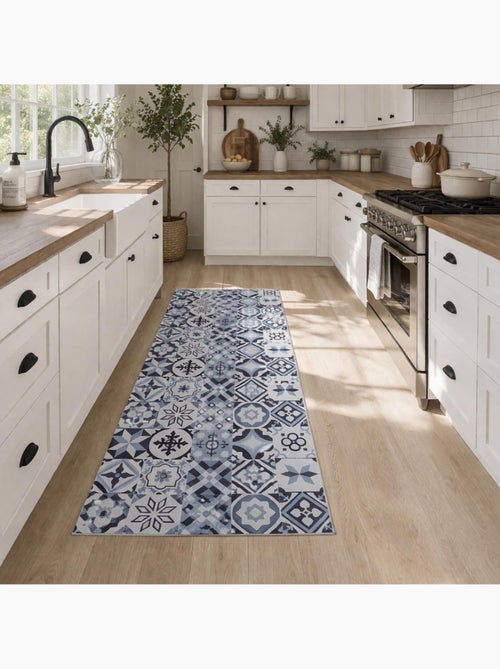 Tapis de cuisine en PVC motif floral PVC KIT - Kiabi