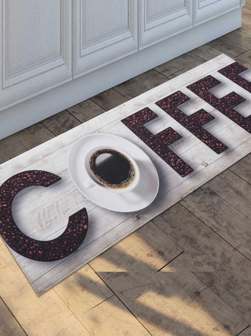 Tapis de cuisine en PVC motif fresque KITCHTA Gris - Kiabi