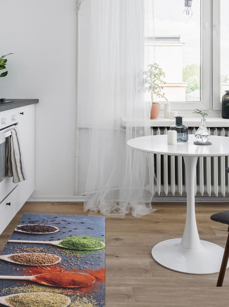 Tapis de cuisine en PVC motif fresque KITUI 1 Multicolore - Kiabi