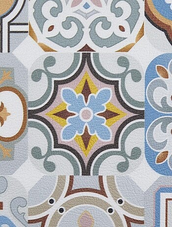 Tapis de cuisine en PVC motif géométrique PKIT