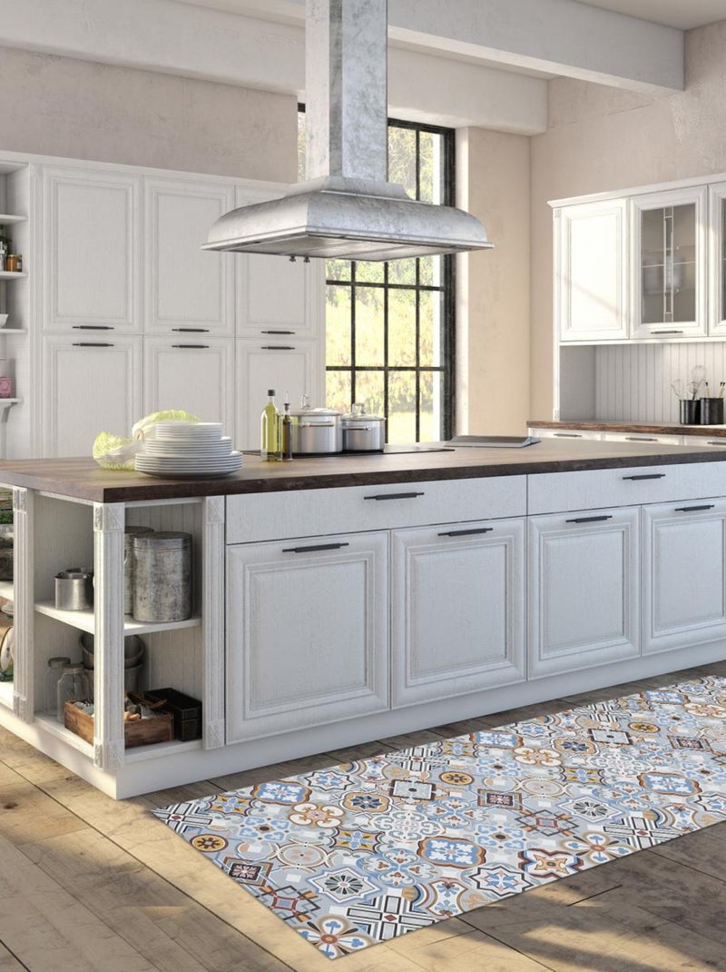Tapis de cuisine en PVC motif géométrique PKIT Multicolore - Kiabi