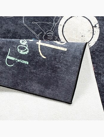 Tapis de Cuisine "Family Together" - 50x180 / Noir