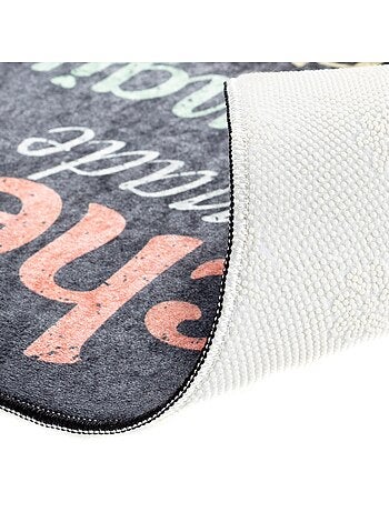 Tapis de Cuisine "Family Together" - 50x180 / Noir