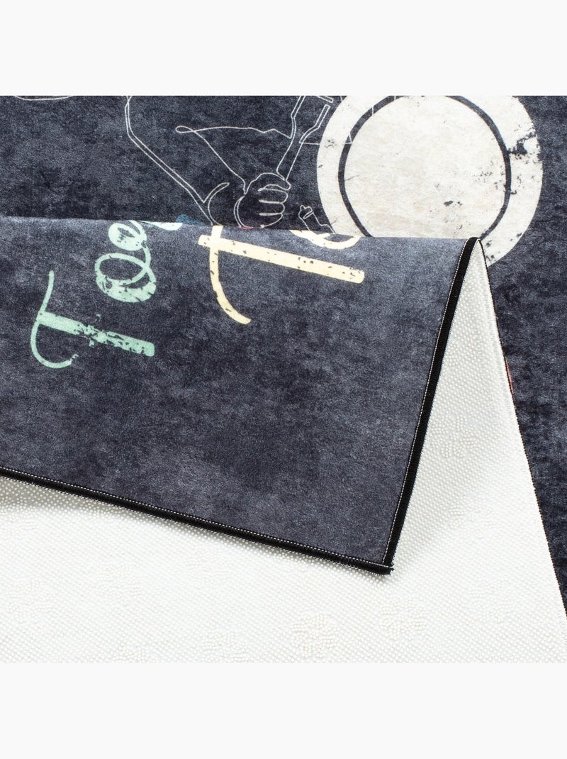 Tapis de Cuisine "Family Together" - 50x180 / Noir Noir - Kiabi