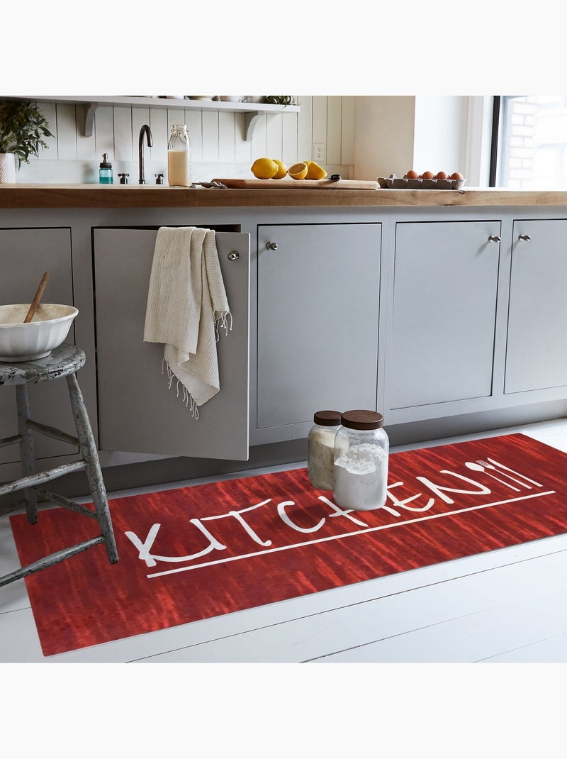 Tapis de cuisine KITCHEN - 50x80 / Gris Gris - Kiabi