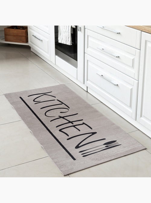Tapis de cuisine "kitchen" beige - 80x150 / beige - Kiabi