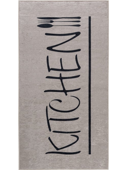 Tapis de Cuisine “KITCHEN” Beige - Kiabi Tapis de Cuisine “KITCHEN” Beige - Kiabi