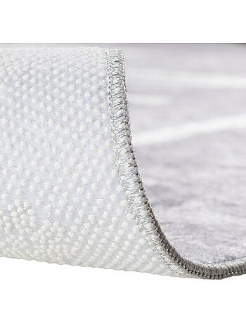 Tapis de Cuisine “KITCHEN” Gris/Blanc