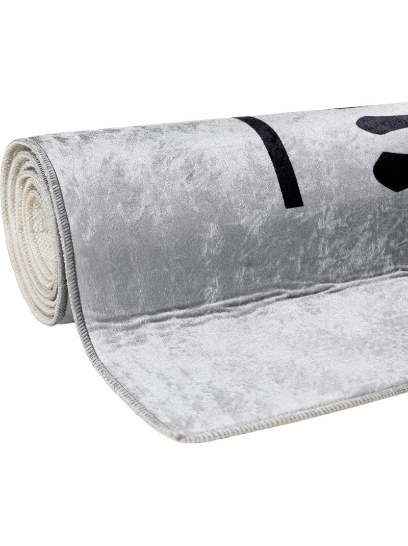 Tapis de Cuisine "KITCHEN" Gris/Noir - 80x200 / Gris Gris - Kiabi