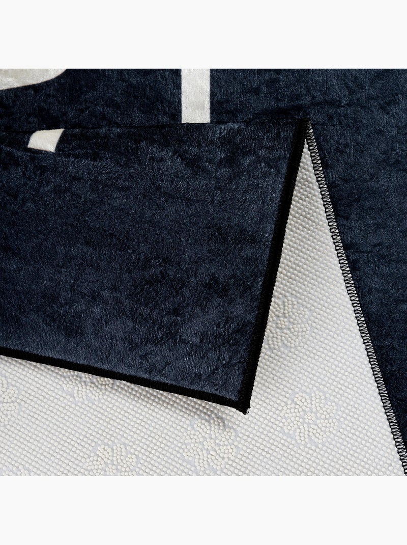Tapis de Cuisine "KITCHEN" Noir - 80x150 / Noir Noir - Kiabi
