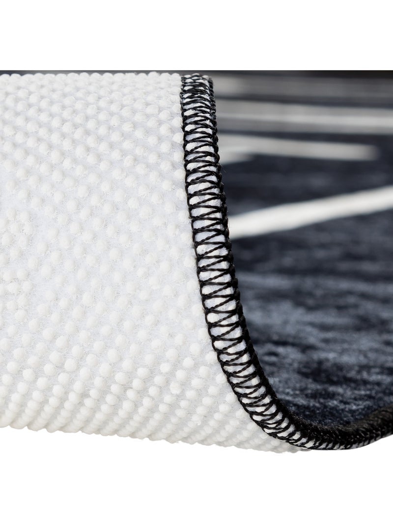 Tapis de Cuisine "KITCHEN" Noir - 80x150 / Noir Noir - Kiabi
