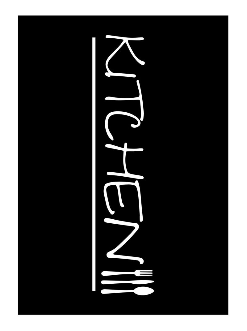 Tapis de cuisine kitchen Noir - Kiabi
