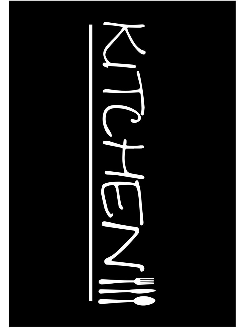 Tapis de cuisine kitchen Noir - Kiabi