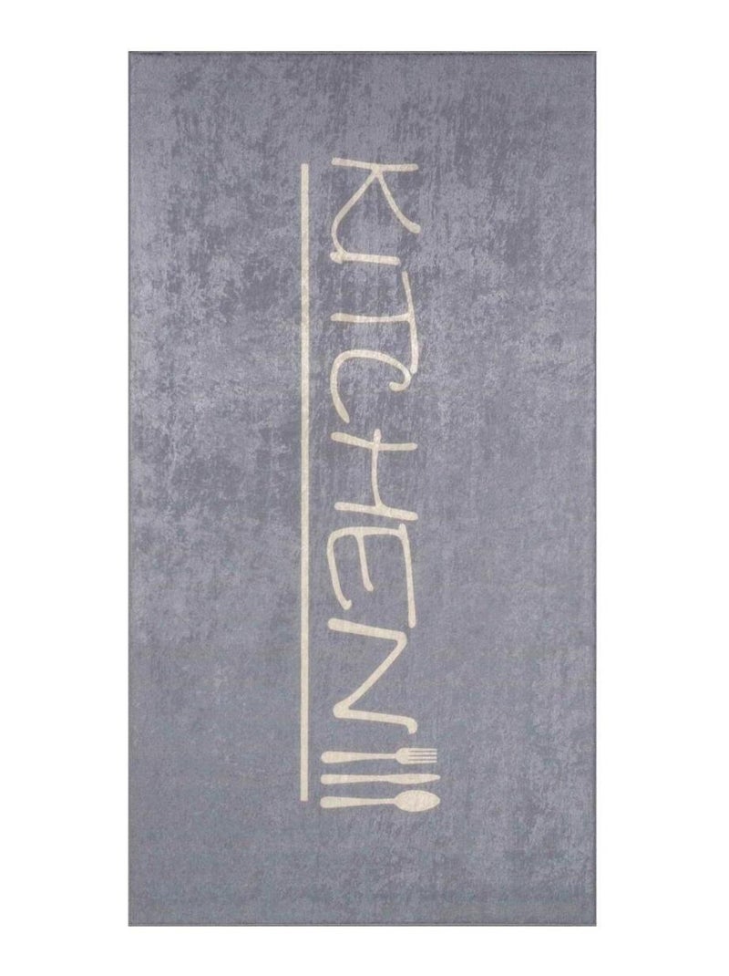 Tapis de cuisine Lavable 30° IMPNUM 12 Argent - Kiabi