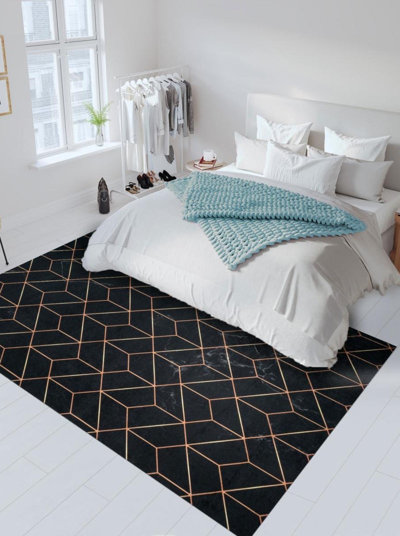 Tapis de cuisine Lavable 30° IMPNUM 7 Noir - Kiabi