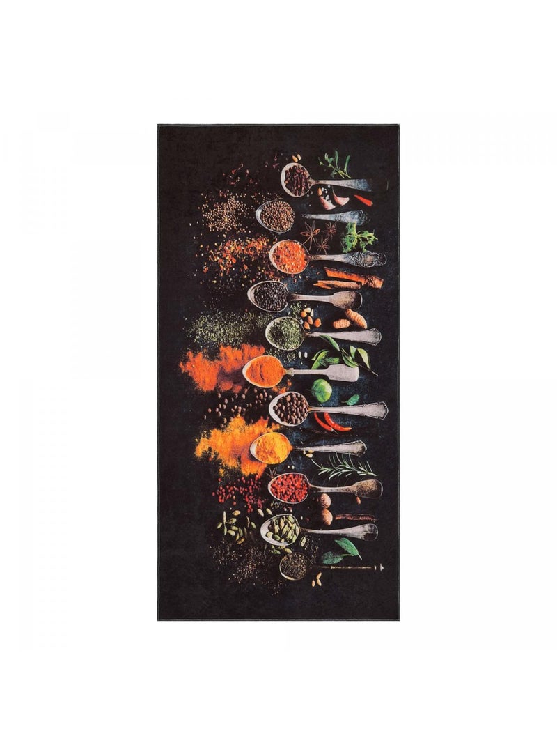 Tapis de cuisine lavable 30° LYN11 IMA Noir - Kiabi