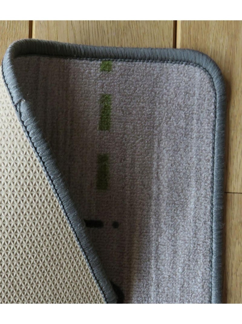 Tapis De Cuisine Motif Bon Appétit gris anthracite - Kiabi