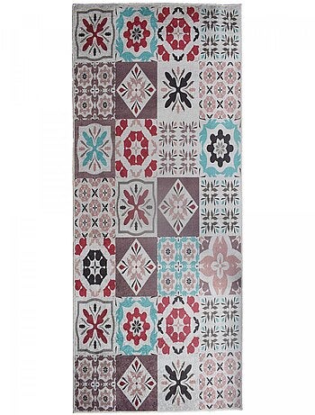 Tapis de cuisine motif carreaux de ci LYN11 CARO B