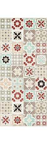Tapis de cuisine motif carreaux de ci LYN11 CARO B
