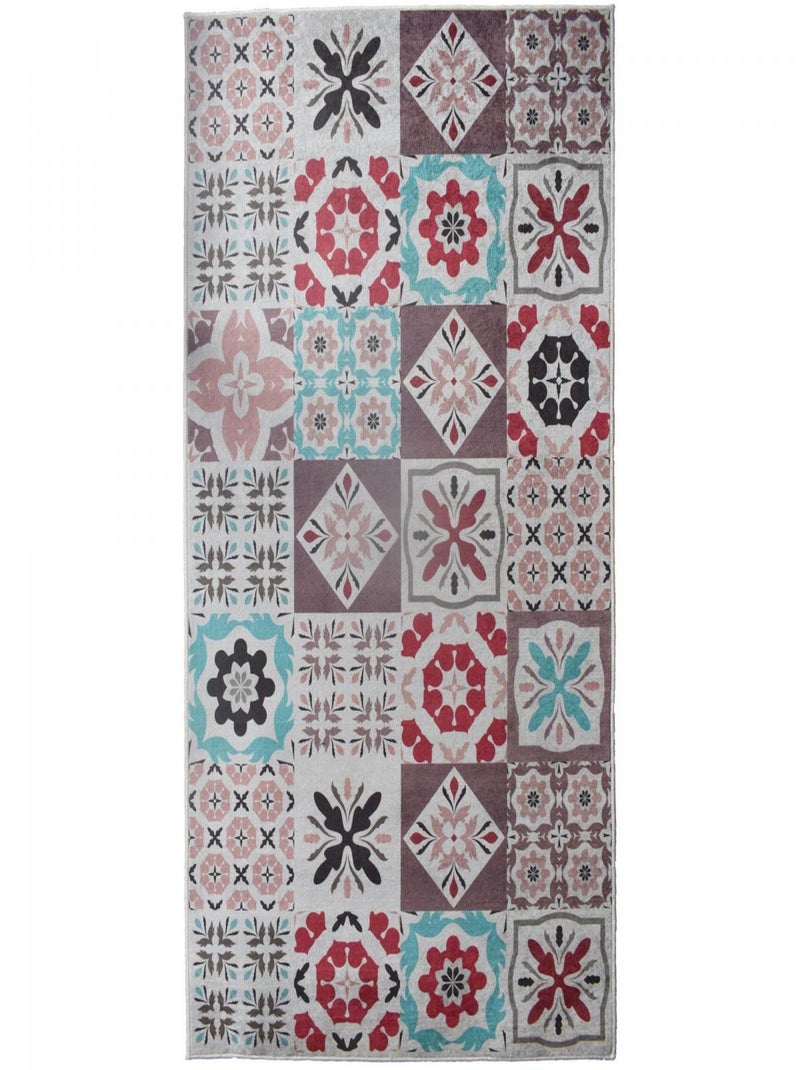 Tapis de cuisine motif carreaux de ci LYN11 CARO B Multicolore - Kiabi