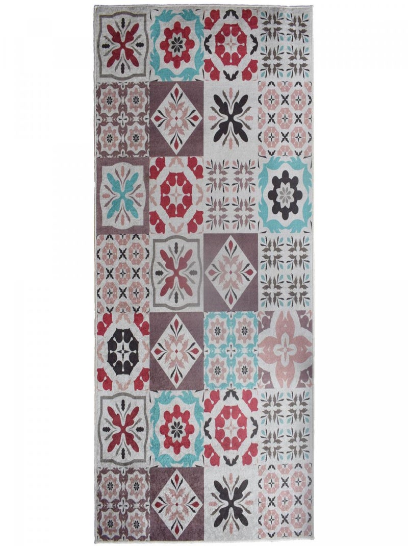 Tapis de cuisine motif carreaux de ci LYN11 CARO B Multicolore - Kiabi