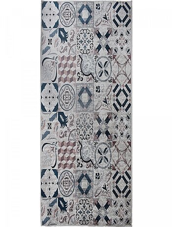 Tapis de cuisine motif carreaux de ciment LYN11 CAROMENT A