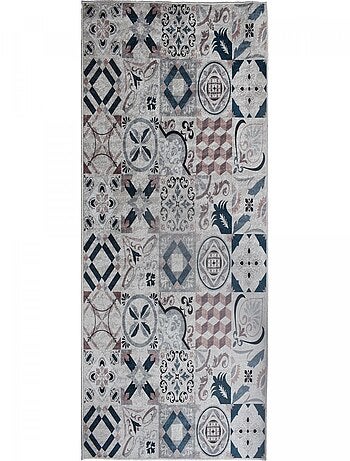 Tapis de cuisine motif carreaux de ciment LYN11 CAROMENT A