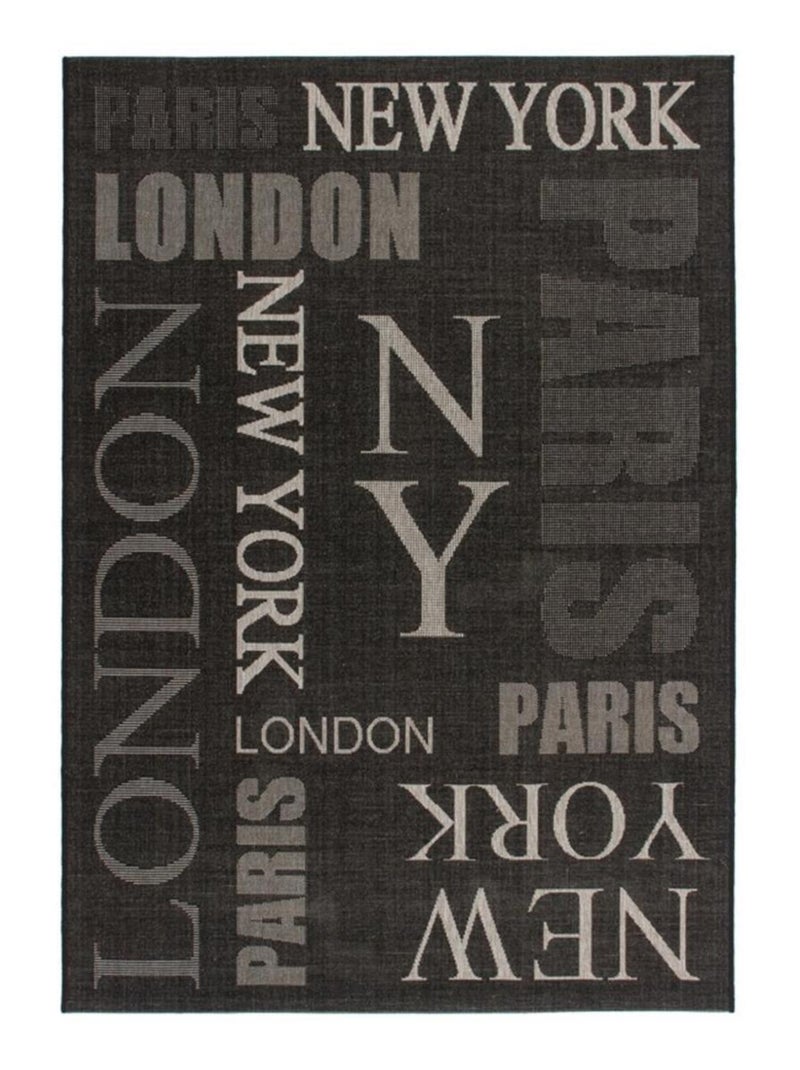 Tapis de cuisine motif fresque LYN45 FOUNTI Gris - Kiabi