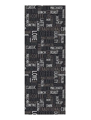 Tapis de cuisine motif texte CAFE LOVE