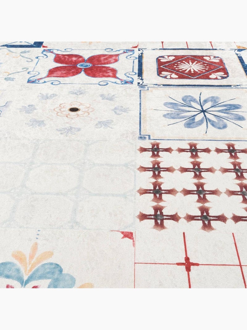 Tapis de cuisine, motif traditionnel kilim, tissé, lyn11 lisbonne Multicolore - Kiabi