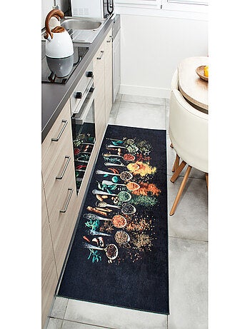 Tapis de cuisine motifs épices