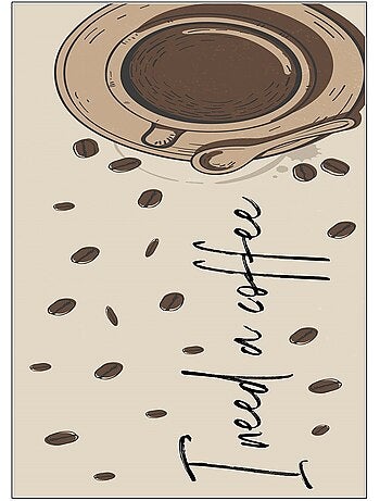 Tapis de cuisine NEED COFFEE