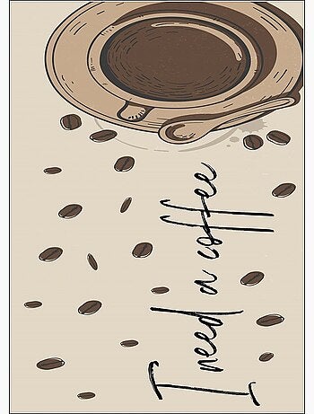 Tapis de cuisine NEED COFFEE