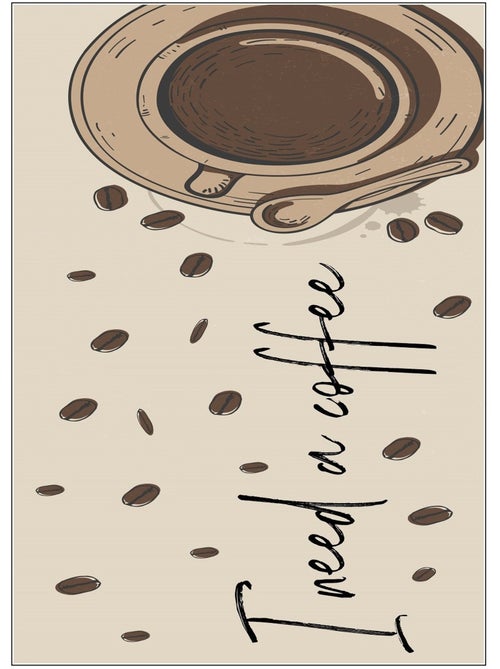 Tapis de cuisine NEED COFFEE - Kiabi
