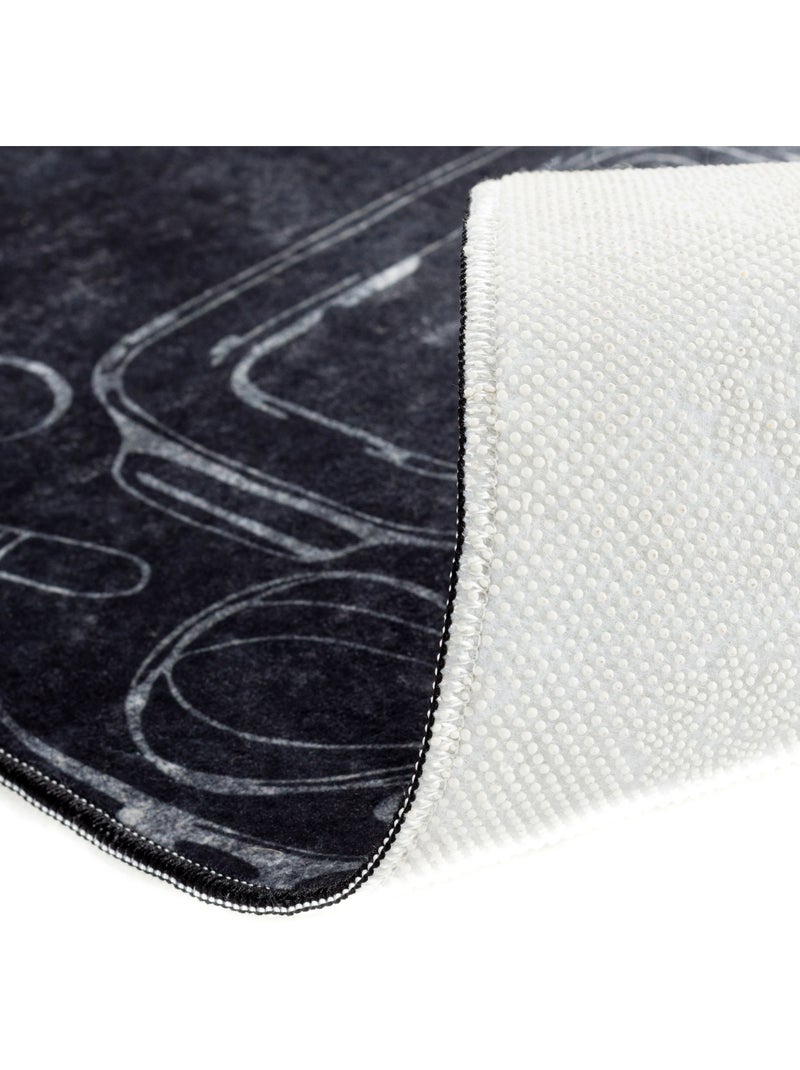 Tapis de Cuisine “Queen of the Kitchen” Noir - Kiabi