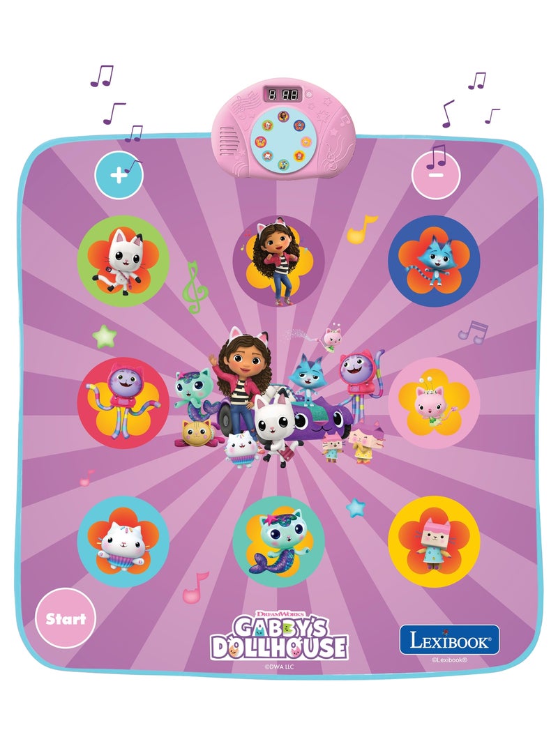 Tapis de danse électronique Bluetooth et lumineux Gabby et la maison magique Rose - Kiabi