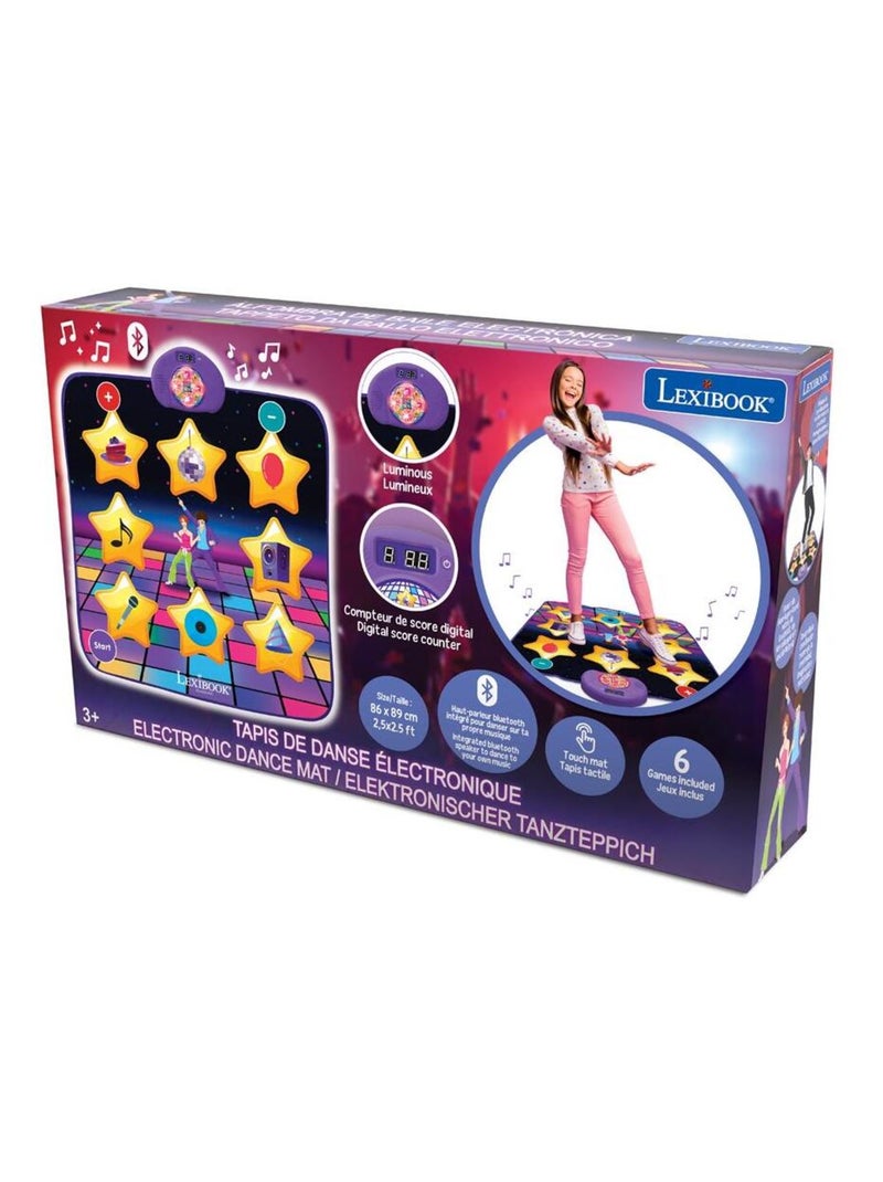 Tapis de danse électronique Bluetooth et lumineux Violet - Kiabi