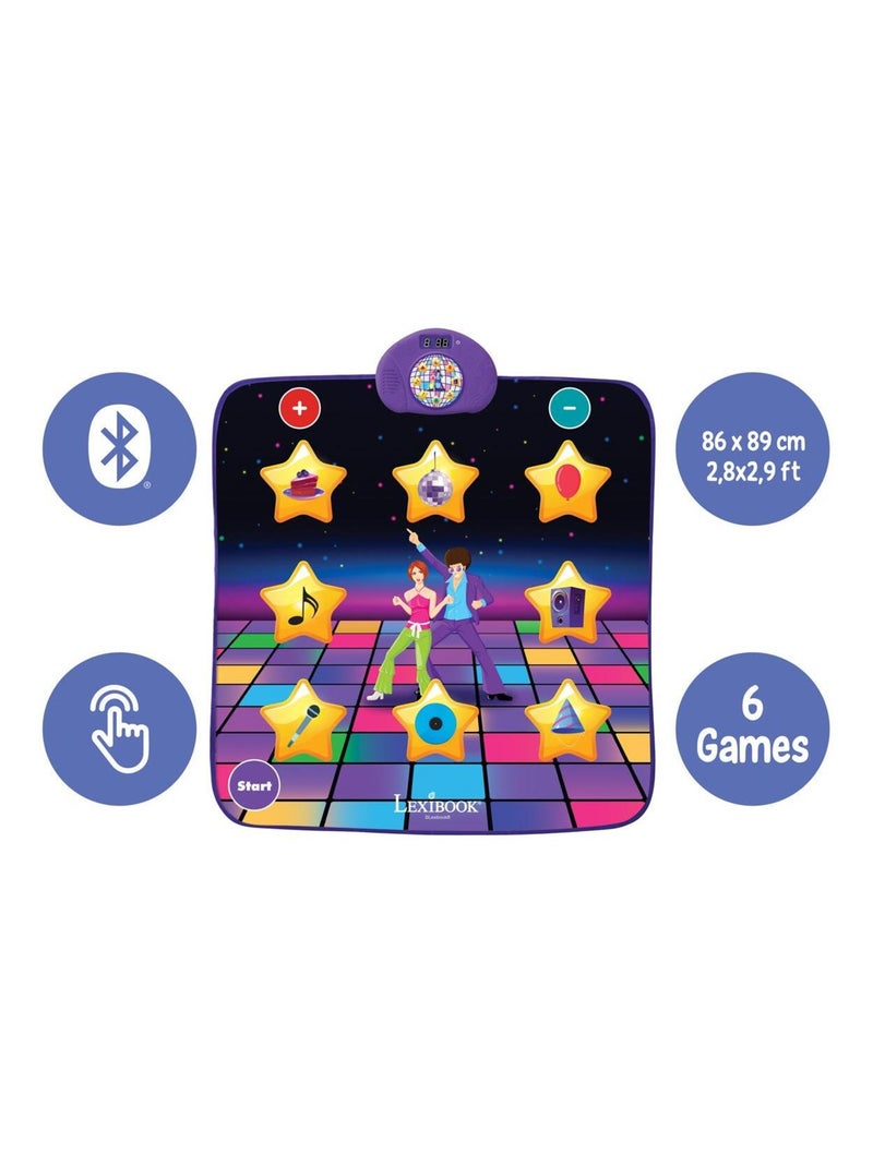 Tapis de danse électronique Bluetooth et lumineux Violet - Kiabi