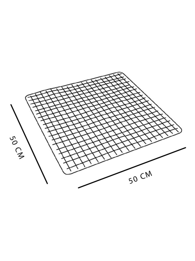 Tapis de douche antidérapant avec ventouses BATHROOM Noir - Kiabi