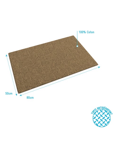 Tapis de douche esprit métro - Kiabi