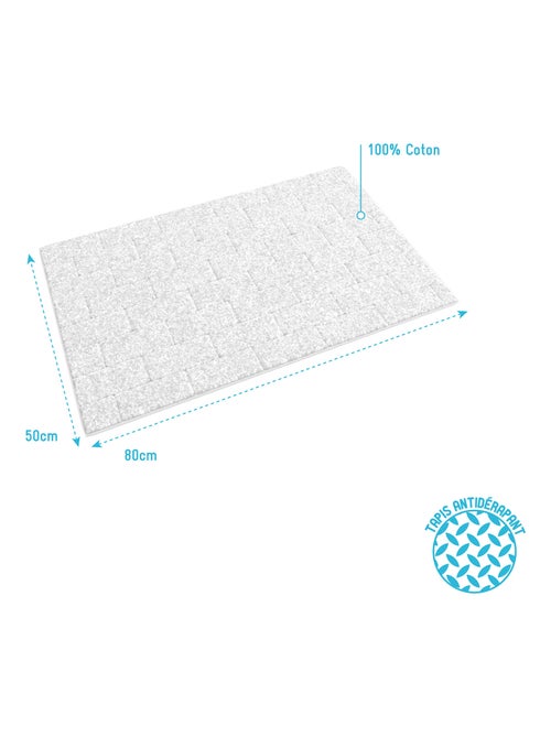 Tapis de douche esprit métro - Kiabi