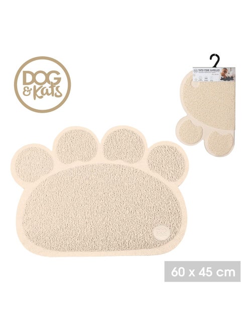 Tapis de gamelle antidérapant en forme de patte MAYA - Kiabi