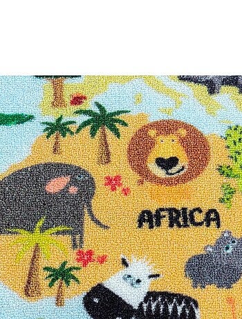 Tapis de jeu antidérapant pour fille et garçon World