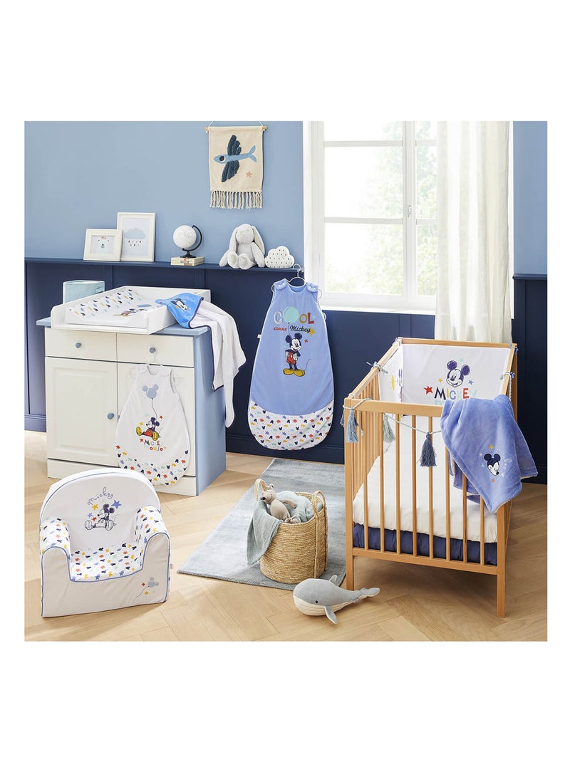 Tapis de jeu avec étapes bébé - Mickey Cool - Babycalin Bleu Multicolore Blanc - Kiabi