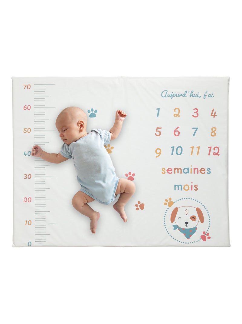 Tapis de jeu avec étapes bébé - Toutou - Babycalin Marron noisette - Kiabi