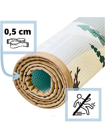 Tapis de Jeu Bébé 120*180*0,5 cm, Tapis D'éveil en Mousse, Pliable, Imperméable, Antidérapant