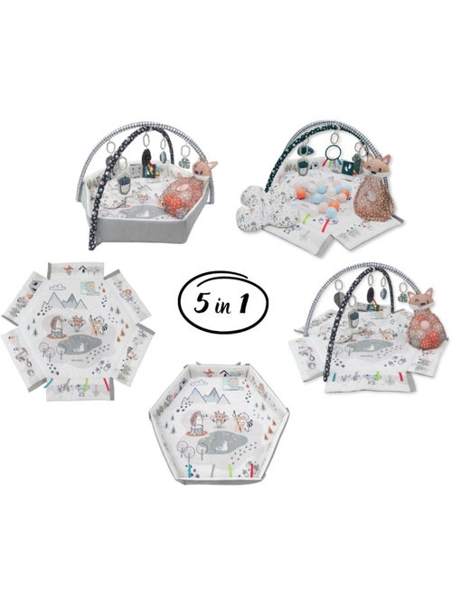 Tapis de jeu bébé 5-en-1 'milly mally' minky - Kiabi