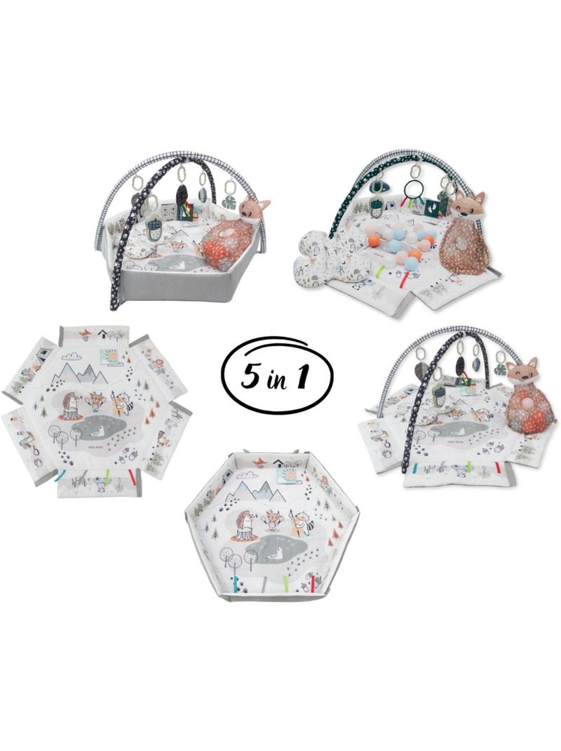 Tapis de jeu bébé 5-en-1 'Milly Mally' Minky Rose - Kiabi