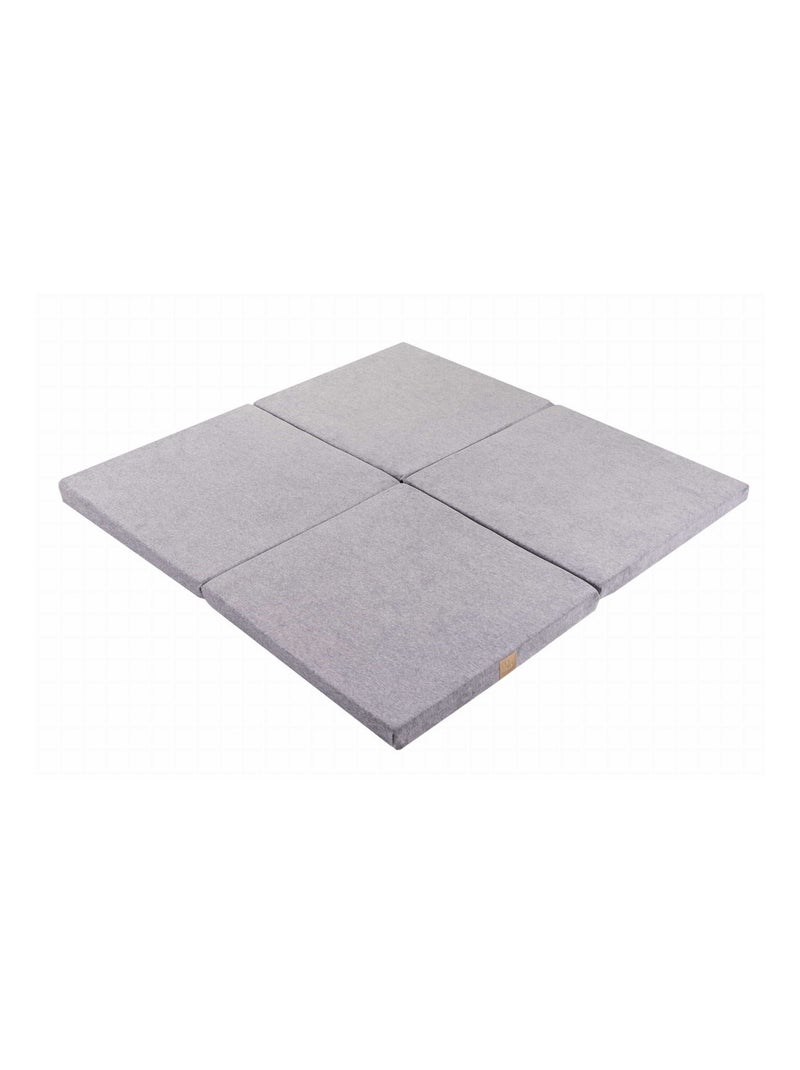 Tapis de Jeu Carré pour Enfants - Tapis de Sol pour Chambre Bébé, Velvet Gris - Kiabi
